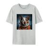 Astro Dog Australian Cattle Dog TShirt Coloful Printed Cotton Tshirts Green And White Graphic T Shirt