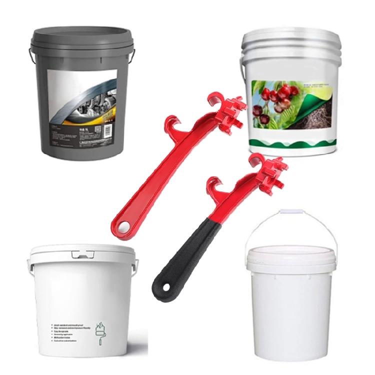 Llave de Tambor de Aluminio 3 en 1 Llave de Tapón Tambor de 55 Galones Cubo de 5 Galones Barra Abridora Llave Abridora de Barriles Tapa de Tambor de Pintura y Aceite