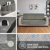Reversible Sofa Cover 100% Waterproof Couch Slipcovers Non-Slip Furniture Protector with Pocket & Elastic Strap for Kid Dog Pets