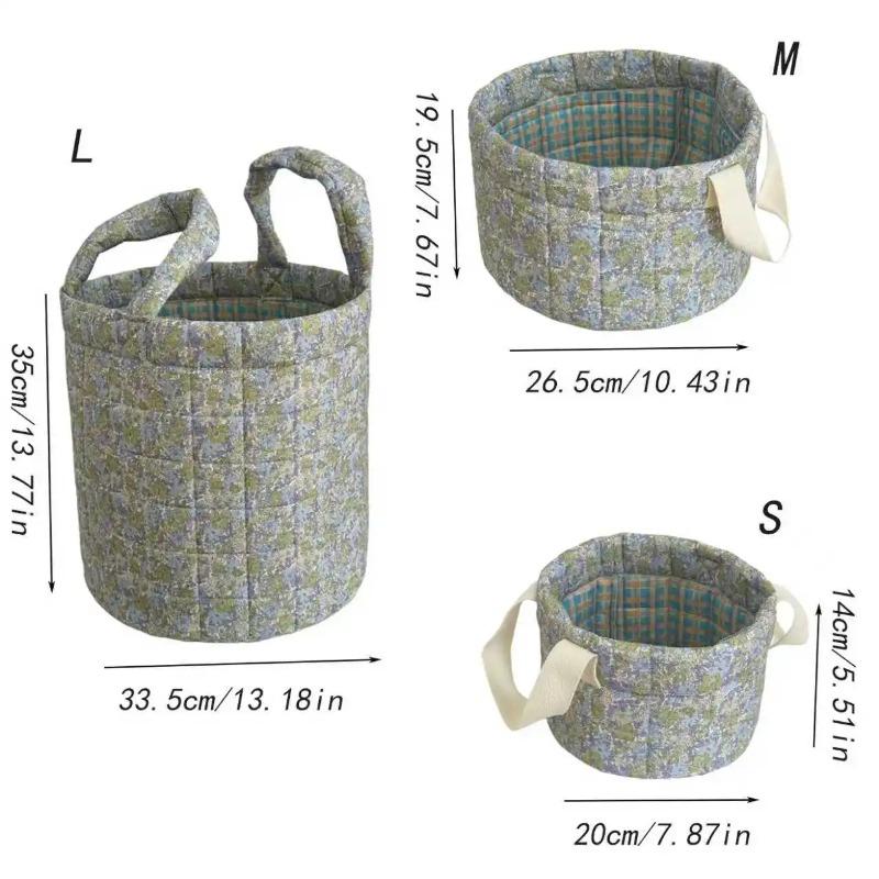 Spring Flower Storage Basket High Beauty Home Fabric Fresh Fragrant Portable Foldable Storage Basket