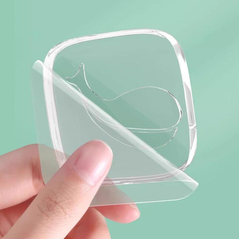 6 Stück Unsichtbare Silikon Anti-Kollisions-Stopper Runde Punktpolster Selbstklebende Schranktür-Schutzpolster Geräuschreduzierende Partikel