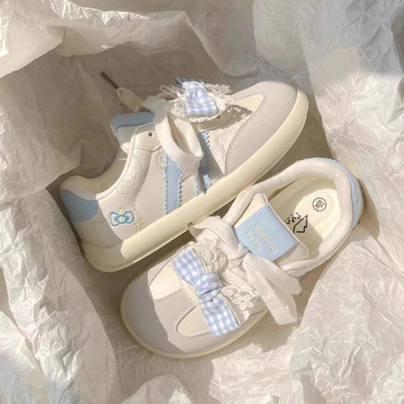 Trendy cute KT cat embroidery women's spring new niche versatile casual board shoes