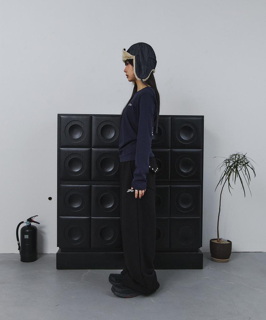 Tansanmageunesyum Pony Hotfix Long Sleeve (Navy)