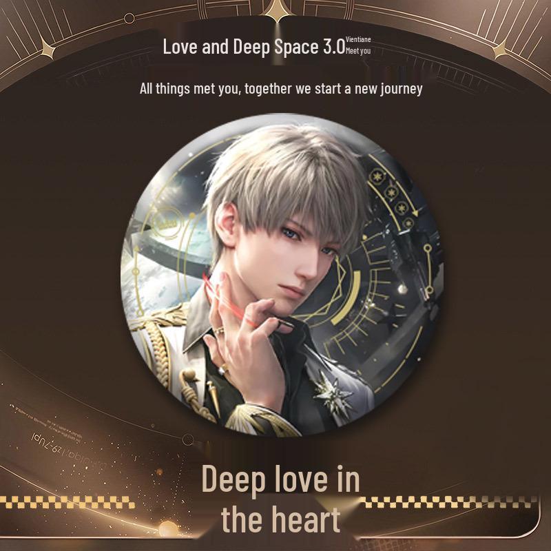 Love and Deep Space: Qi Yu Shen Xinghui Qin Che Anime Badge Button Series 58mm