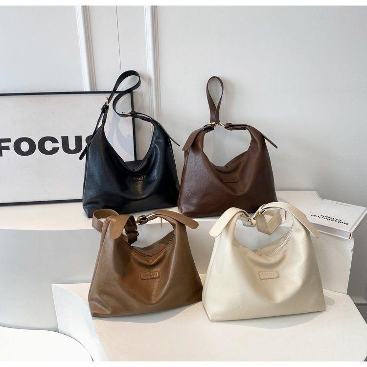 2025 Sommer Koreanischer Stil Weiches Leder Große Kapazität Damen Schulter-Tragetasche