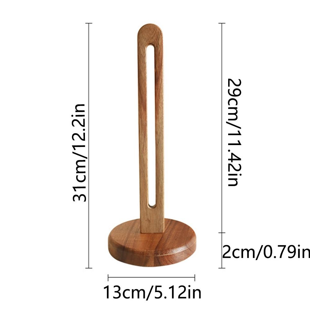 Free-Standing Tissue Holder Solid Wood Napkins Shelf Portable Kitchen Sorting Rack Household