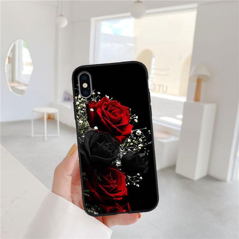 PP52 Rose Colorful Soft Shell Phone Case for OPPO A3 Pro A72 A74 A76 A77 A77S A78 A79 A94 A95 A18 A40M A58