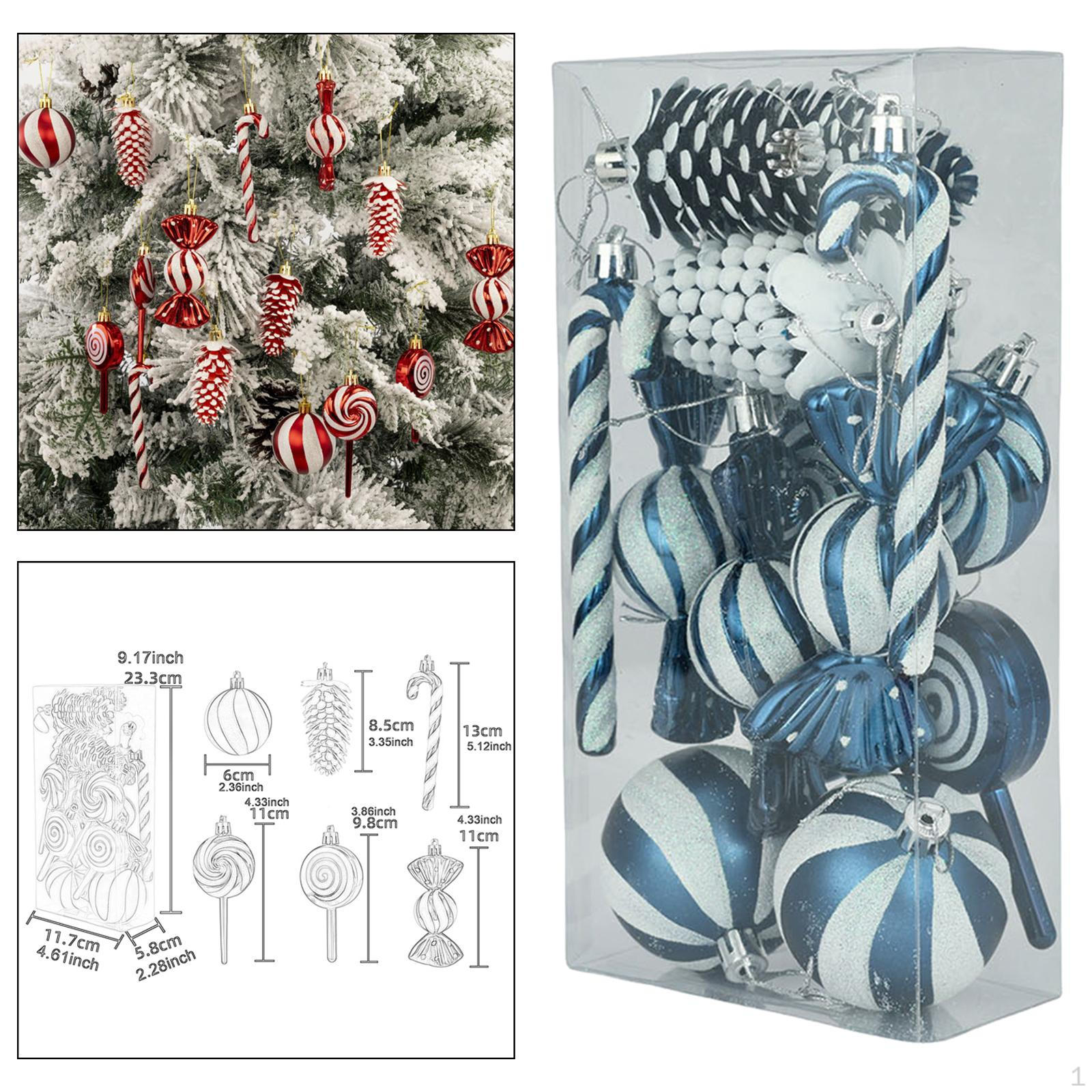 

15 шт. Рождественские подвесные украшения в виде леденцов на День святого Валентина темно-синий