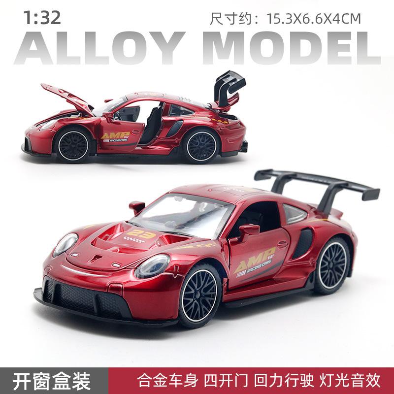 (Boxed) 1:32 Alloy Car Model Four Doors Lighting Music Children's Toys Car Pull Back Boy Wholesale