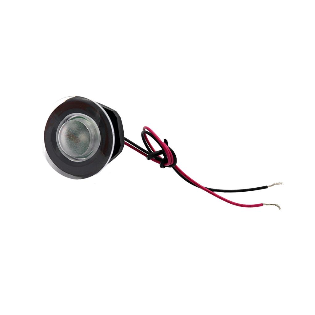 DC 12V Waterproof Marine Boat Transom LED Stern Light Round Stainless Steel Cold White LED Tail Lamp Yacht Accessories