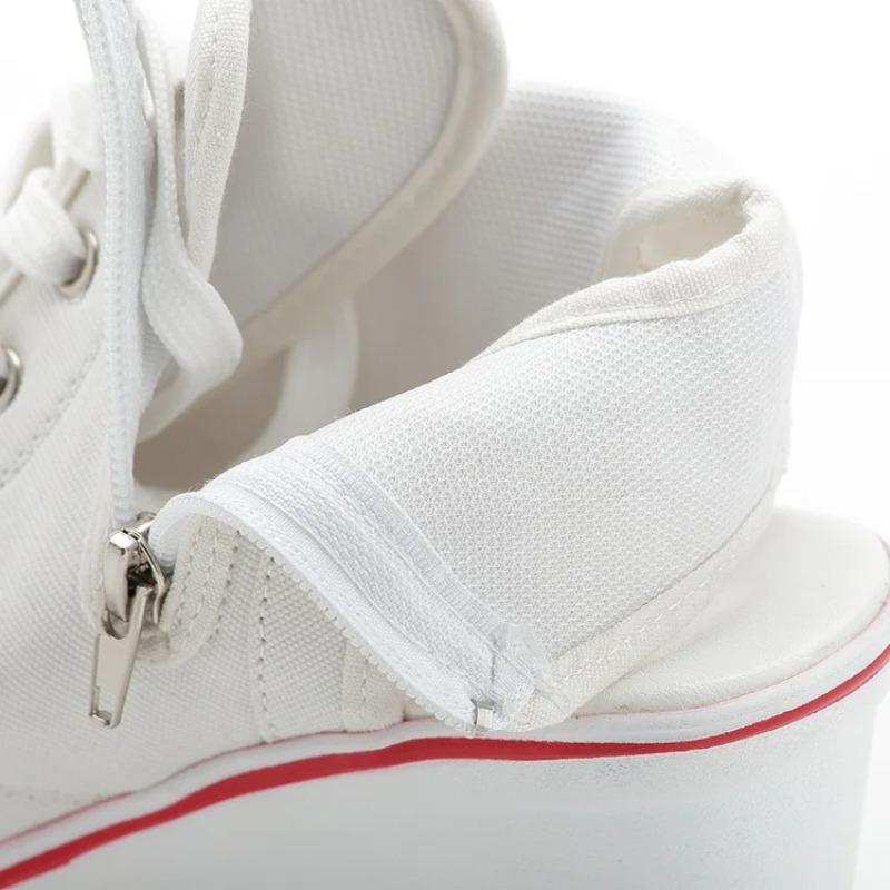 Women Sandals Lady Platform Wedges Sandals Zipper Comfortable Women's Toe Casual Summer Sports Shoes Sandalias
