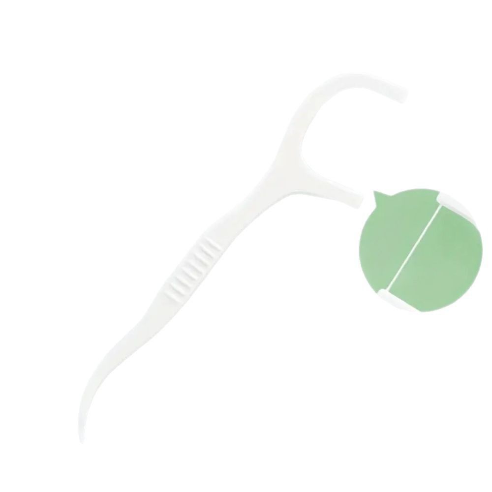 50Pcs/Box High Tensile Strength Dental Floss Carrying Case Toothpick Floss Stick  Oral Hygiene Care