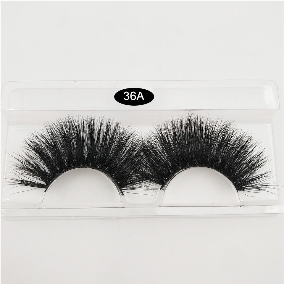 RED SIREN 1 Paar Wimpern Großhandel 100% Nerzhaar Falsche Wimpern Handgemacht 25mm Wimpern Dramatisch Dick Lang 3D Nerz Wimpern Make-up