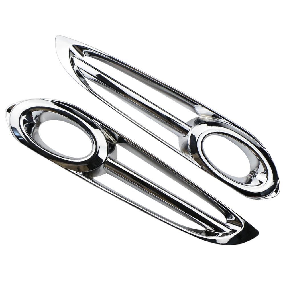 

Car Front Fog Lights Cover Trim for Honda HR-V HRV Vezel 2014 - 2020 Fog Lamps Sticker Styling 2Pcs ABS Trim Chrome Accessories срібний