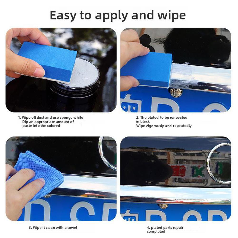 Auto Window Restorer Car Maintenance Iron Powder Cleaning Metal Shine Renovation Compound For Car Door Handles And T O0J7