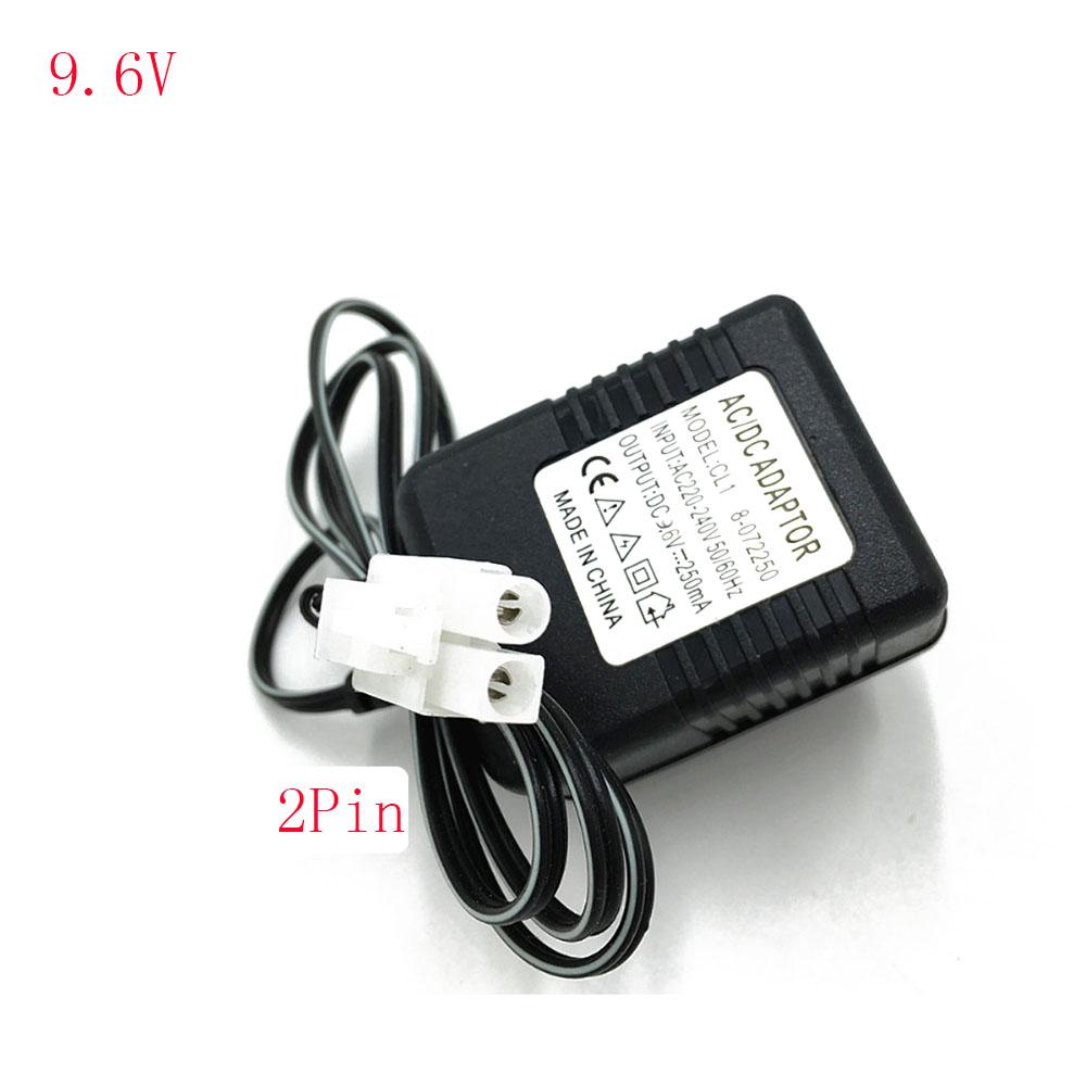 7.2V 9.6V 2Pin Power Supply Charger For NiCd NiMH Battery 220-240V EU Plug Input 5V USB Input 7.2/9.6V Output Charger For RC Toy