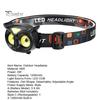 Lightweight Headlamp Owl Shape LED Type-C Fast Charging Flashlight Head Torch Detachable Headlight Outdoor Camping Lamp Fishing