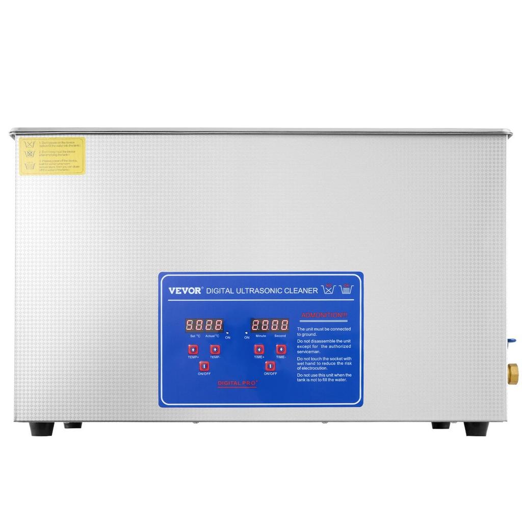 30L Ultrasonic Cleaner Machine Stainless Steel Ultrasonic Cleaning Machine Digital Heater Timer Jewelry Cleaning for Commercial Personal Home Use(30L)