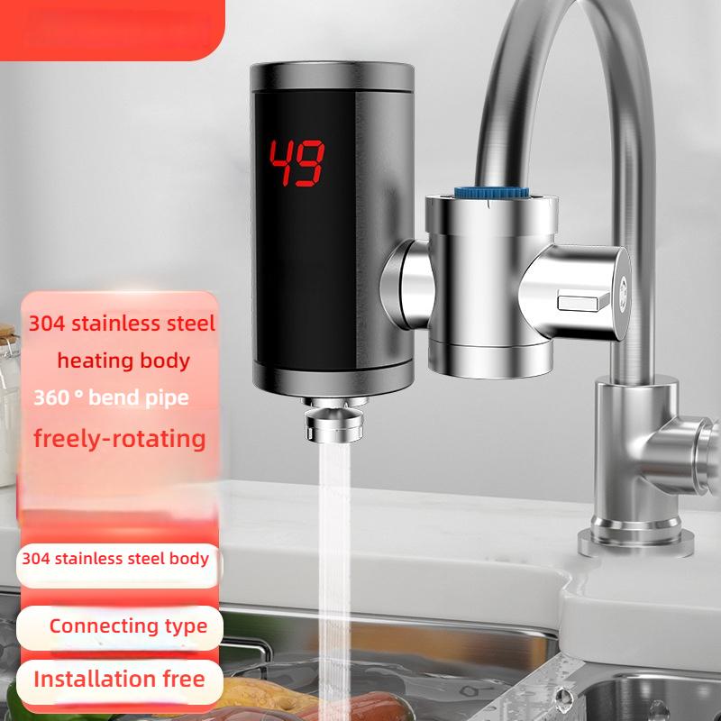 Electric Kitchen Water Heater Tap Instant Hot Water Faucet Heater Cold Heating Faucet Tankless Instantaneous Water Heater
