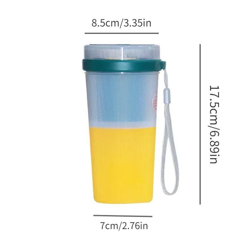 Portable Blender Mini Blender USB Rechargeable Handheld Blender Suitable for Sports Travel and Outdoor Activities