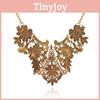 Vintage Style Alloy Flower Pendant Necklace For Women And Holiday Gifts