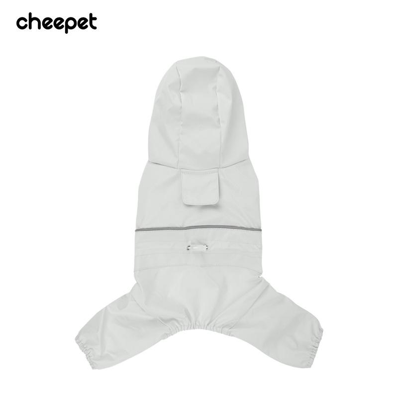 

Четырехлапый всеобъемлющий дождевик для питомца Новый маленький и средний размер светоотражающая печать одежда для собаки Тедди Бигбер водонепроницаемое пончо 2XL белый