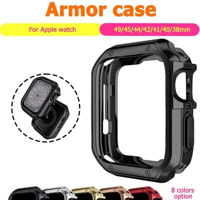 Ochranné pouzdro pro Apple Watch Ultra 49mm 45mm 41mm Armor Style Drop Resistant Bumper Cover pro iWatch 8 7 SE 6 5 4 40mm 44mm