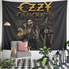 Ozzy Osbourne Skull Lantern Tapestry Wall Hanging Gothic Metal Decor for Bedroom Living Room Man Cave Gift