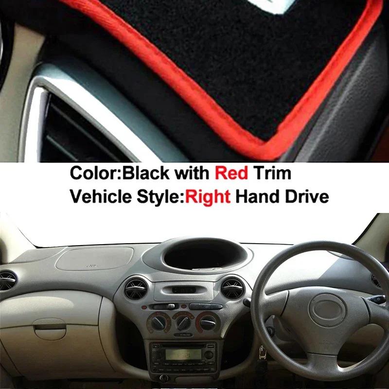 Car Dashboard Cover Non slip pad For Toyota Vitz Yaris Platz 1999 - 2005 Car Dash Mat Sun Shade Pad Anti-UV Cushion 2000 - 2004