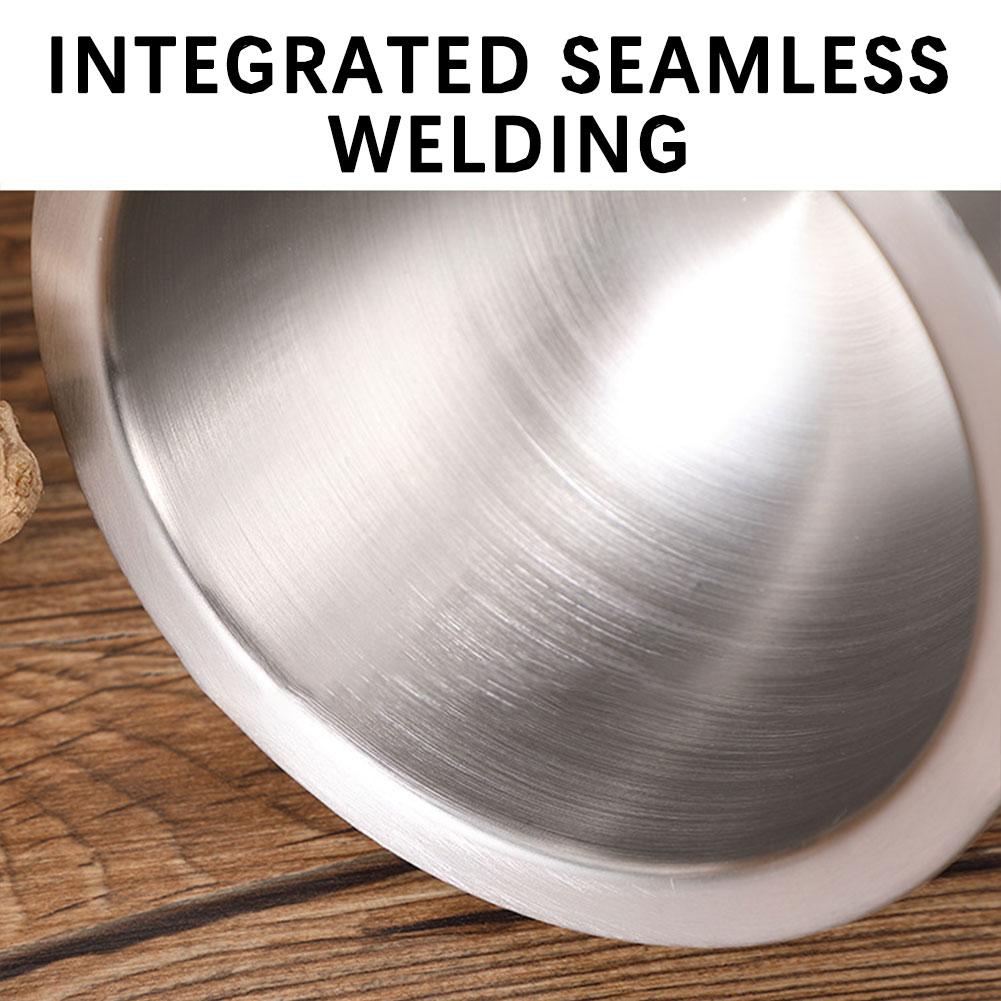 Stainless Steel Mortar Pestle Set Long-Lasting Easy Cleaning Mixing Bowl For Spice Herb