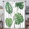 Green Plant Turtle Back Bamboo Window Curtain for Room 2 Panel Curtains for Bedroom Halloween Decoration Partition Shades Living