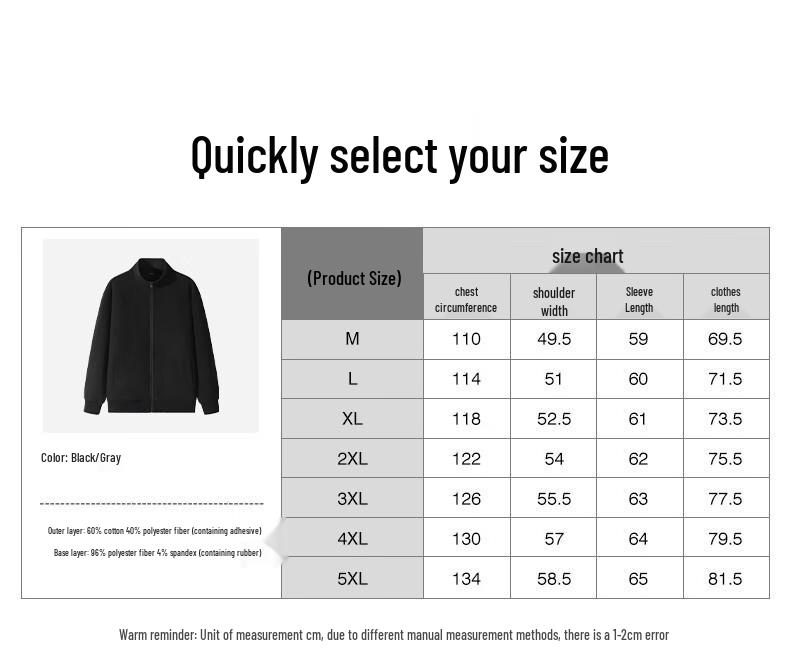 JEEP SPIRIT Men's Stand-Collar Knit Jacket