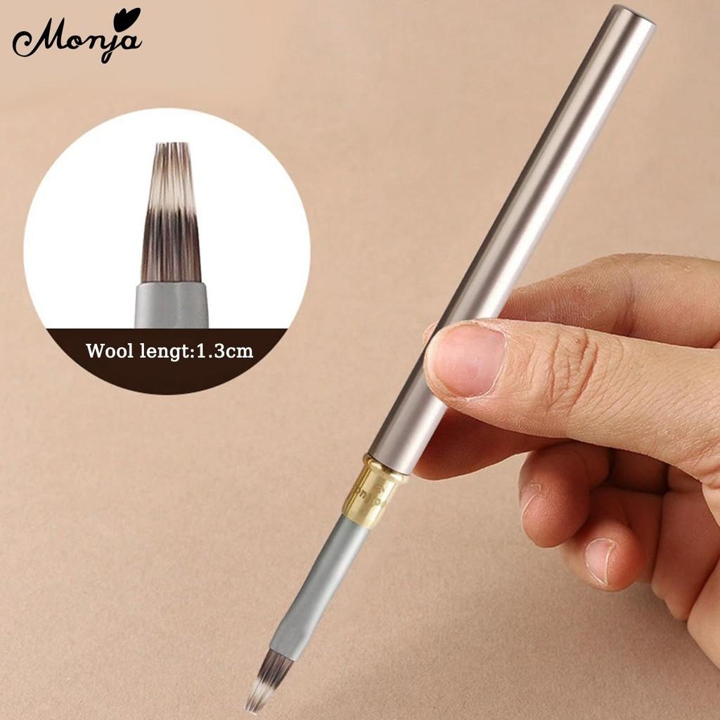 monja Nail Art Brush Stripes Thin Liner Floral Painting Drawing 6 Styles Heads French Gradient Crystal Acrylic UV Gel Extension DIY Manicure Tools