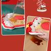 Thickened Christmas Hanging Hand Towels Cartoon Plush Hand Towel  Home Bathroom Kitchen Decor