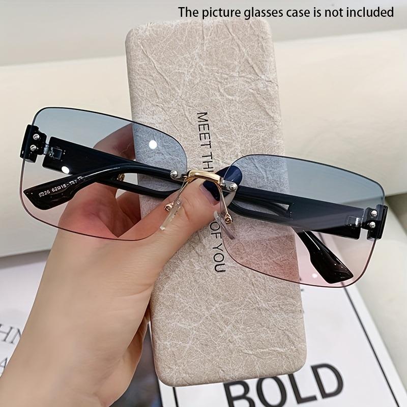New Frameless Fashion Glasses for Men and Women Square Sunglasses for Both Genders