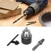 1.5 13mm 1 2 20UNF Key Type Drill Chuck with SDS Round Shank Adapter Electric Hammer Converter