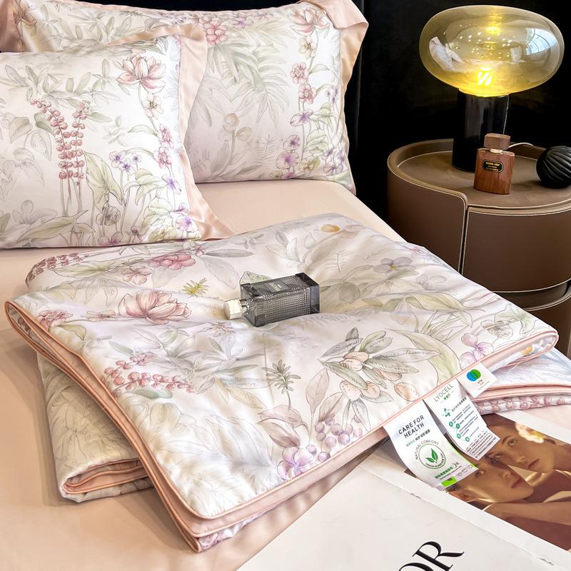 

Комплект из четырех предметов: одеяло из ледяного шелка для прохладного лета, 100 летних одеял, простыни, наволочки 2.0m bed