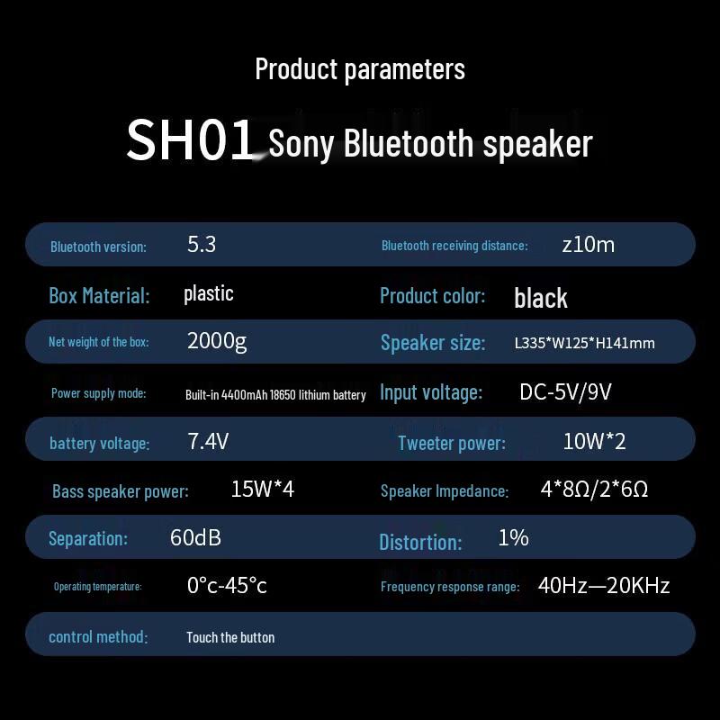 Suoai SH01 RGB Gaming Soundbar Speaker CN Plug (adapter Included)