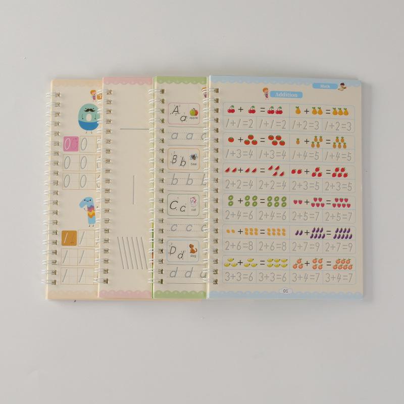 Children's Handwriting Practice Workbook: English Alphabet, Numbers & Calligraphy for Toddlers