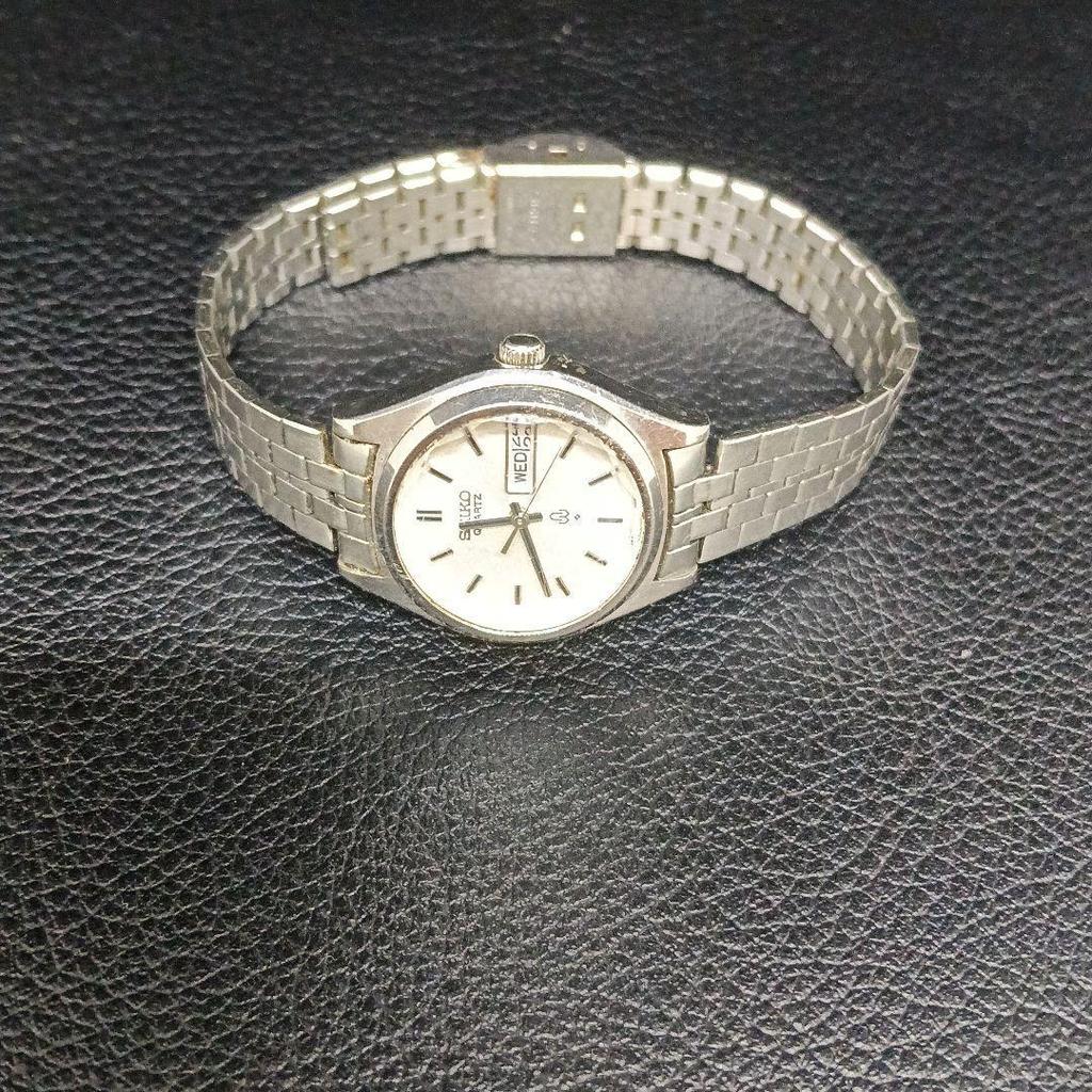 Used Working SEIKO Ladies' Day-Date Silver Vintage
