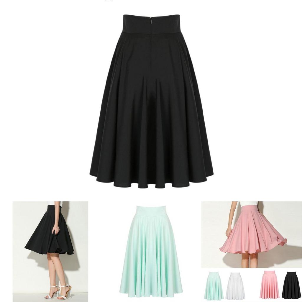 Premium Quality New Women Flared Knee Length Skater Skirt For Stylish Office Wear