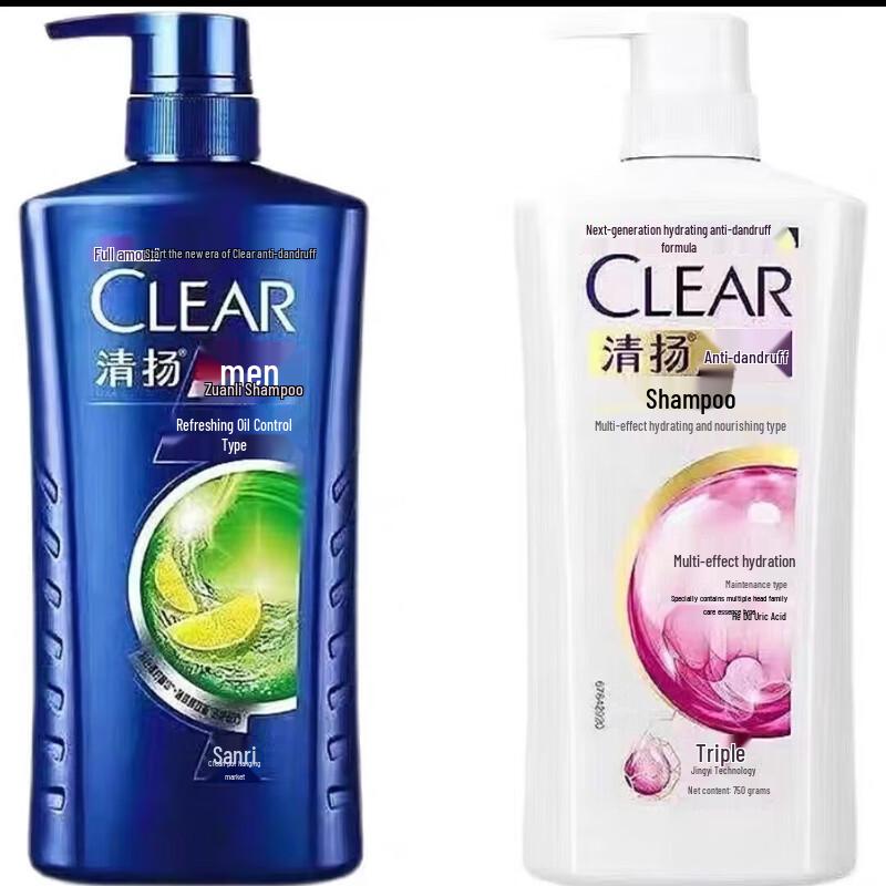 Clear Multi-Effect Moisturizing & Oil Control Shampoo Family Set