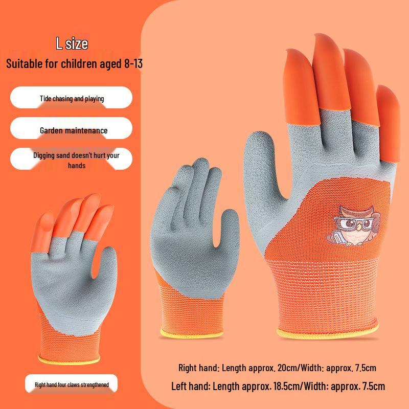 Kids' Protective Gloves: Safe, Cut-Resistant, Slip-Resistant for Beachcombing, Gardening, and Pet Handling