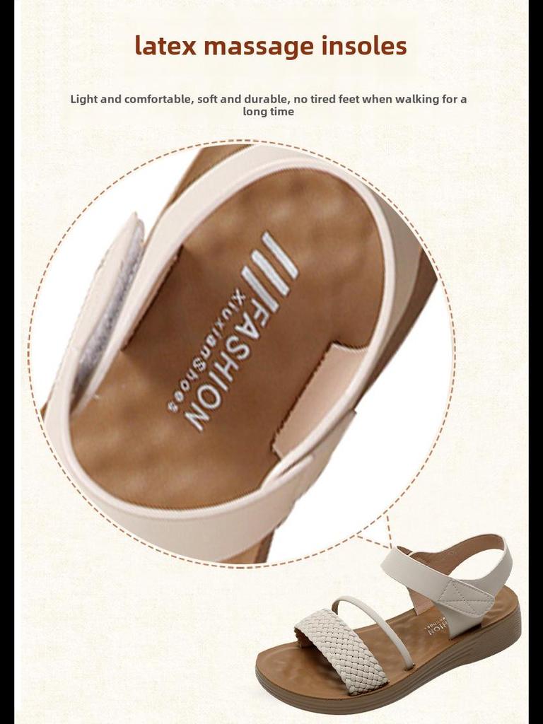 2025 Summer Fashion: Soft Sole Wedge Sandals for Middle-Aged Women