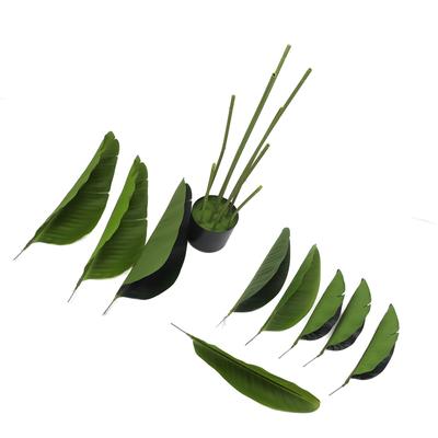 Artificial Bird of Paradise Tree for Home Decor Faux Floor Plant Banana Leaf Tropical Tree with Pot