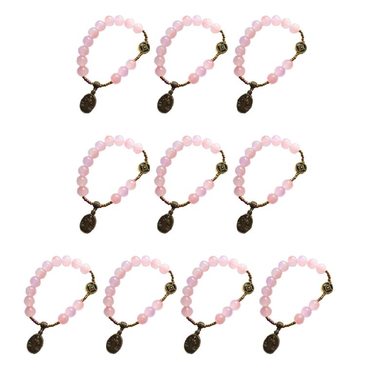 Adjustable Crosses Charm Beads Bracelets Fashionable Religious Jewelry for Men and Women