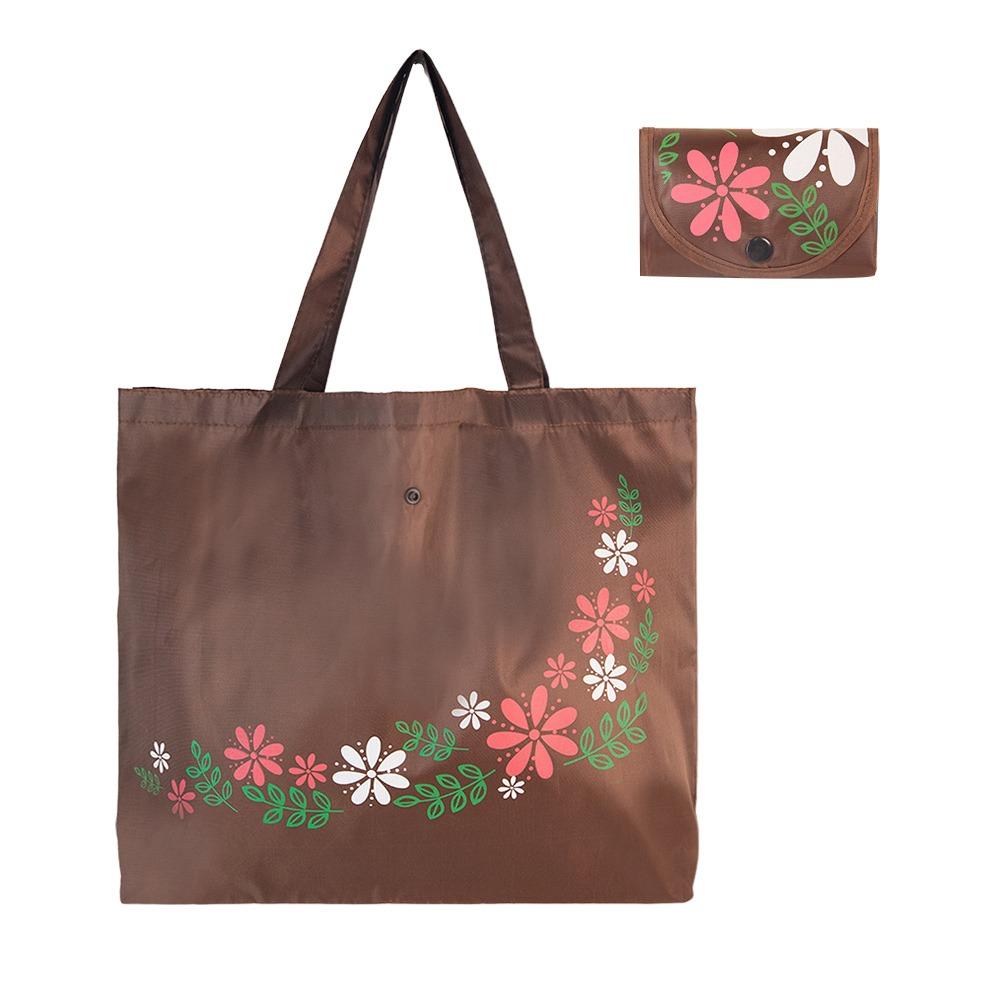 Durable Reusable Shopping Bag Pinted Waterproof Tote Bags Foldable Travel Grocery Bags