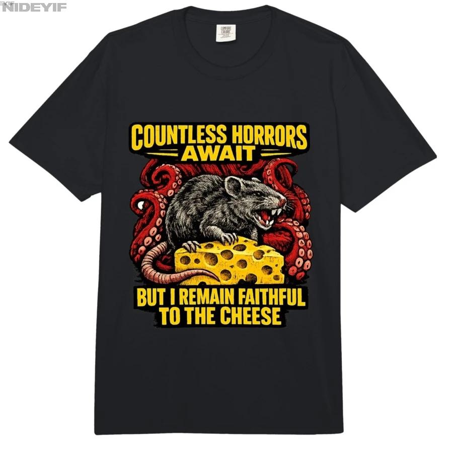 Countless Horrors Await Funny Weird Gen Z Meme Tshirt For Men Women 100 Cotton T Shirts Short Sleeve Tops 04241 S