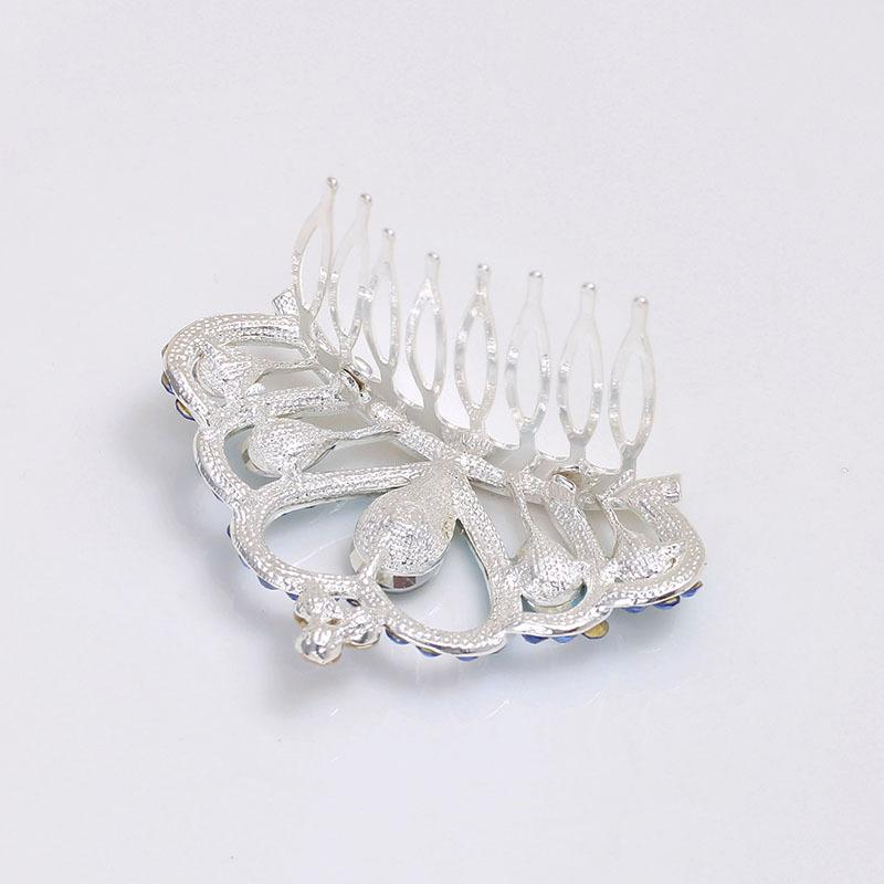 Crown Flower Comb Premium Sense Cute High-End Princess Haircard Women'S Headdress Diamond Hairpin Hair Accessories Hair Comb
