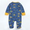 Newborn Baby Boys Girls Cartoon Romper Zip Front Non-Slip Footed Sleeper Pajamas